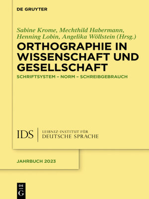 cover image of Orthographie in Wissenschaft und Gesellschaft